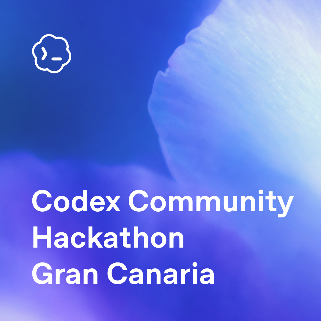 Cartel del hackathon de Codex en Gran Canaria